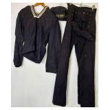 3Pc Vintage U.S. Navy Wool Uniform