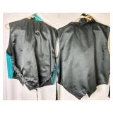 Vintage Scala Poinsettia Vest - Size 1X, (3) JC Sequined Vests - Sizes XL and XXL with Matching Hats and animal Animal Print Fanny Pack