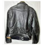 Hercules Outerwear by Sears Vintage Genuine Top Grain Front Quarter Horse Hide Leather Jacket with Belt