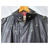 Hercules Outerwear by Sears Vintage Genuine Top Grain Front Quarter Horse Hide Leather Jacket with Belt