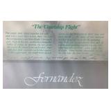 Mario Fernandez Bundle - Includes: 1983 Mario Fernandez Framed Sketches Behind "Courtship Flight" and Personally Dedicated and Framed "The Courtship Flight  Poster Print"