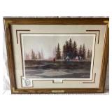 "Peeble Creek Camp" and "Camp At Dawn