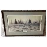 "Peeble Creek Camp" and "Camp At Dawn