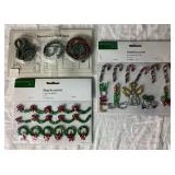 Dept 56 Village Assorted Village Accessories- Loose and Packaged, Includes: Benches, Birds, Garland, Fencing, Weather Vanes, and Tinsel Trims