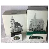 Dept 56 Original Christmas in the City  and Alpine Village Series Pieces- Includes 4 Boxes