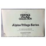 Dept 56 Original Christmas in the City  and Alpine Village Series Pieces- Includes 4 Boxes