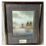 "Sioux Tepees & Sundogs" and "Tepees on Little Grass Creek" Prints by Raedke