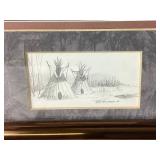 "Sioux Tepees & Sundogs" and "Tepees on Little Grass Creek" Prints by Raedke