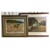 Cowboy Bundle - "Almost Home" Print signed, numbered 383/950 by Paul Calle and "Borrowed Mare" by Tony Eubanks 108/600