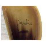 Set of Two Steer Horn Pipe Stand & Ashtray and Buffalo Horn