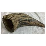 Set of Two Steer Horn Pipe Stand & Ashtray and Buffalo Horn