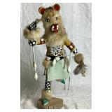 Two Kachina Dolls - Owl and Bear