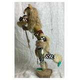 Two Kachina Dolls - Owl and Bear