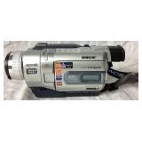 Sony 8 Digital Handycam (Model No. 740) with carrying case and Samsung HMX T10 Camcorder with carrying case