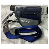 Sony 8 Digital Handycam (Model No. 740) with carrying case and Samsung HMX T10 Camcorder with carrying case