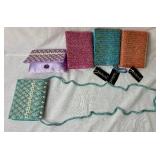 Assortment of Scarves, Gloves, and Indeed Beaded Purses