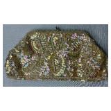 3 Vintage Beaded Clutches and Crochet Gloves