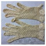 3 Vintage Beaded Clutches and Crochet Gloves