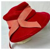 2 Vintage Womens Bonnet Style Hats (no size)