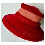 2 Vintage Womens Bonnet Style Hats (no size)