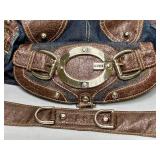 Guess Denim Crossbody/Handbag and Purple Suede Empress Crossbody Purse