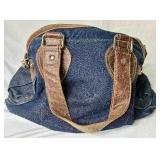 Guess Denim Crossbody/Handbag and Purple Suede Empress Crossbody Purse