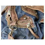 Guess Denim Crossbody/Handbag and Purple Suede Empress Crossbody Purse