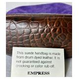 Guess Denim Crossbody/Handbag and Purple Suede Empress Crossbody Purse