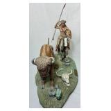 "The Buffalo Hunt" by Leo Slawski Sculpture