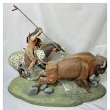"The Buffalo Hunt" by Leo Slawski Sculpture