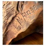 "Leads the Wolf" Statue Ltd. Edition by Neil J Rose 1013/3500 and Sandicast Black Wolf Statue