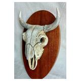 Mounted Peace Pipe,  Mounted Skull and Small Buffalo Hide