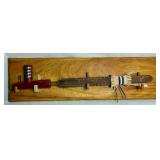 Mounted Peace Pipe,  Mounted Skull and Small Buffalo Hide