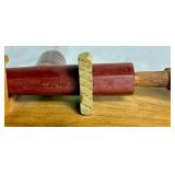 Mounted Peace Pipe,  Mounted Skull and Small Buffalo Hide