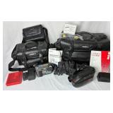 RCA VHS Camcorder Model CC800 with Case and Sonny Floppy Disk - Digital Mavica (Model BC-V615/V615A) with Carrying Case