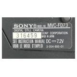 RCA VHS Camcorder Model CC800 with Case and Sonny Floppy Disk - Digital Mavica (Model BC-V615/V615A) with Carrying Case