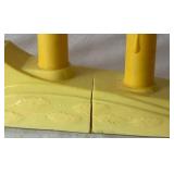 Vintage Safe-T-Glo 5 Light Candolier Light Sets, Hard Plastic Light Up Candle and Raylite Electric Corp. Illuminated Musical Christmas Church