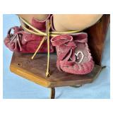 Wood Papoose Holder with Doll