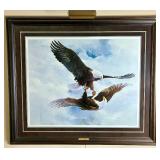 "Courtship Flight" Bald Eagle Print by Mario F Fernandez Signed  Numbered: 275/580