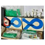 Strombecker Road Racing Set and Cars plus New Story Tower and Pit Garage