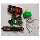 Strombecker Road Racing Set and Cars plus New Story Tower and Pit Garage