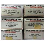 Bachmann HO Scale Electric Train Set with Trains including Northern 4-8-4 & 52" Tender in Original Boxes, Tracks and Buildings