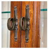 Solid Oak Display Cabinet