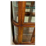 Solid Oak Display Cabinet