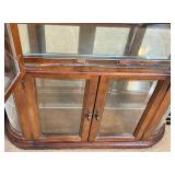 Solid Oak Display Cabinet