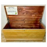 Vintage Bluebird Cedar Chest