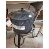 Propane Outdoor Cooker with Pot and Strainer