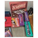 Collection of Family Board Games including Scrabble and Yahtzee