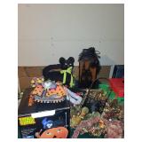 Collection of Halloween Decor Items Including Inflatable and Lantern - See All Photos!