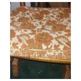 Vintage Wooden Rocking Chair with Floral Cushions